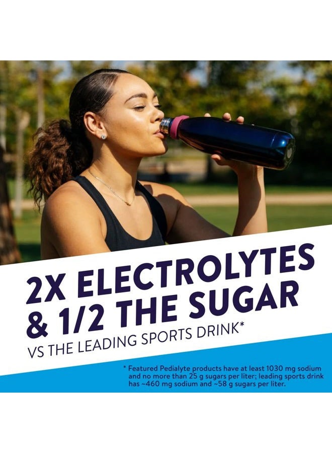 Pedialyte عبوات مسحوق الإلكتروليتات السريعة للترطيب، نكهة فواكه، مشروب الترطيب، 4 قطع (عبوة من 6)، إجمالي-24 عبوة مسحوق فردية - Image 3